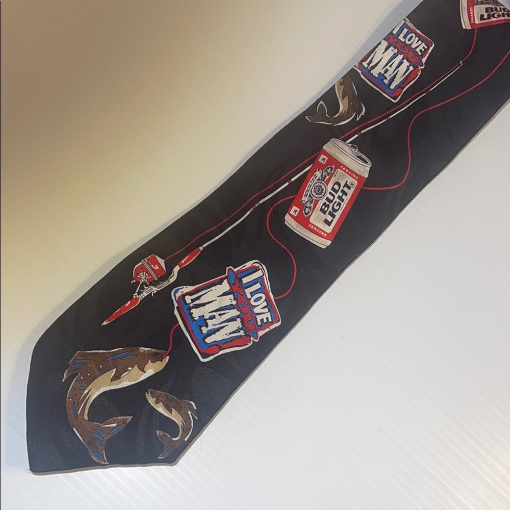Bud Light Fishing Themed Tie